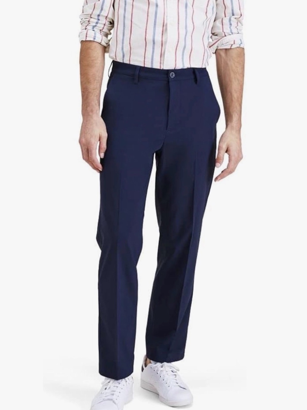 Dockers Signature Go Khaki Straight Fit Smart 360 Tech Pants Navy Size 38x34